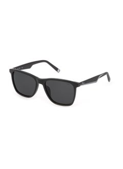 FILA Men's Square Shape Polarized Acetate Sunglasses SFI461 56700P - Lens Size: 56 Mm - Shiny Black  - Image 1