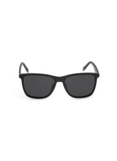 FILA Men's Square Shape Polarized Acetate Sunglasses SFI461 56700P - Lens Size: 56 Mm - Shiny Black  - Image 2