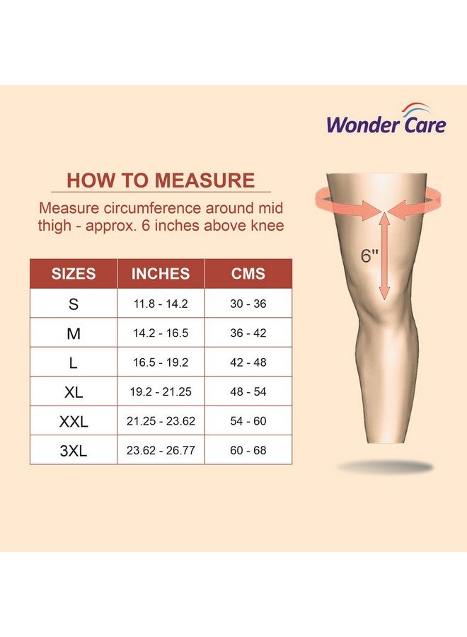 وندر كير دعامة تثبيت الركبة Wonder Care لدعم الركبة في حالة إصابات الخلع وتمزق الأربطة، جبيرة تثبيت الركبة الملفوفة للرجال والنساء (بطول 19 بوصة) (S) - Image 5
