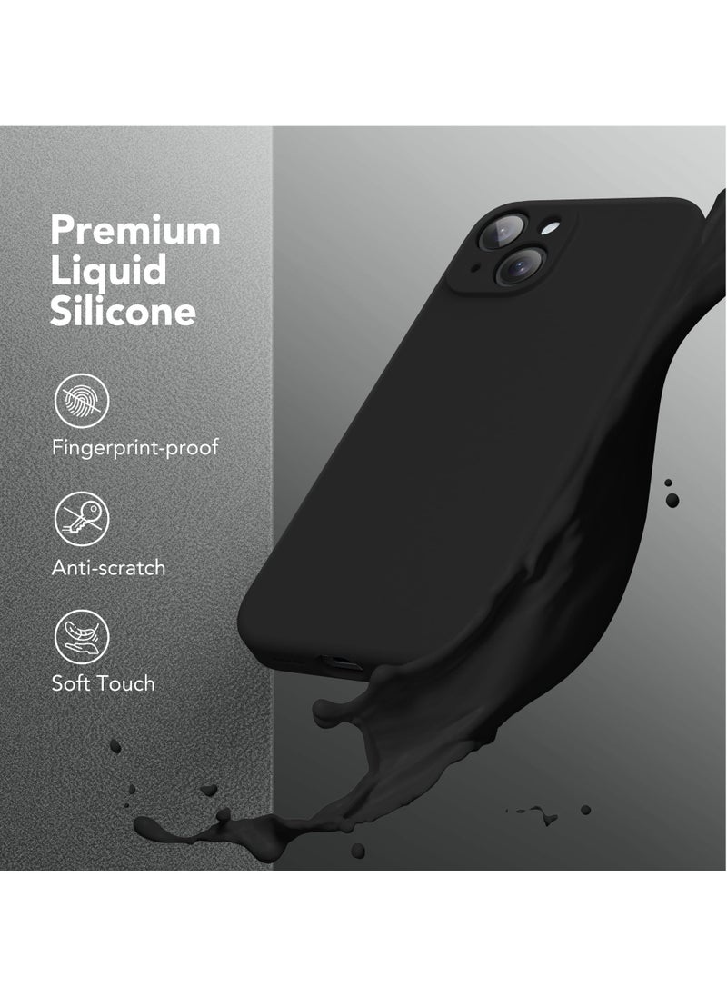 SUYDANBOX - Magnetic for iPhone 15 Case Compatible with MagSafe [Screen Protector + Full Camera Protection] Silicone Shockproof Anti-Scratch Protective Phone Case for iPhone 15 6.1" Black - Image 1