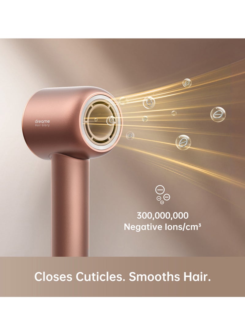 Dreame Glory Hair Dryer, Fast Drying, Negative Ionic Blow Dryer, 110,000 RPM Motor High-Speed, Lightweight, Low Noise Hairdryer for Travel, Constant Temperature Hair Care Without Damaging Hair  - Image 5