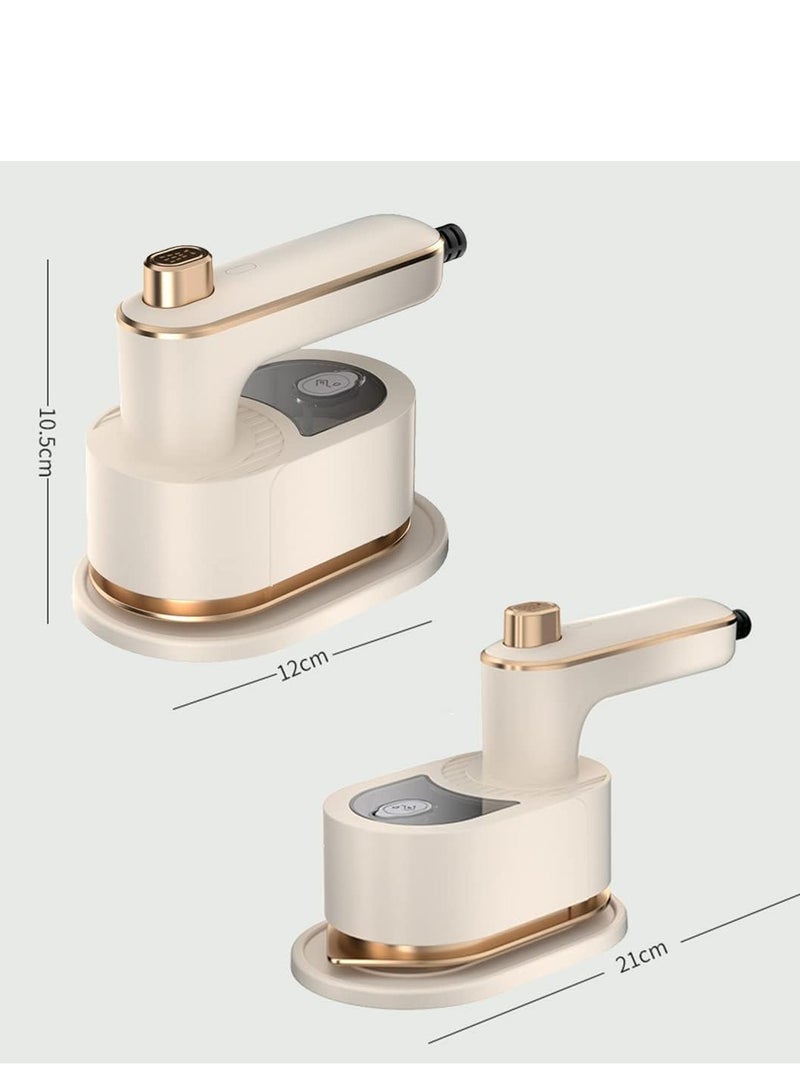 XIPH Travel Iron Mini with Steam, Travel Mini Steam Iron, Handheld Steamer Iron Portable Mini Iron Steamer, Garment Fabric Wrinkles Remover Support Dry And Wet Ironing for Home Business Travel - Image 3