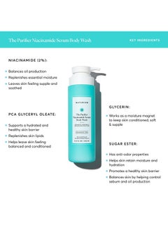 NATURIUM The Purifier Niacinamide Serum Body Wash Cleansing & Hydrating Gelserum Dermatologist Tested Paraben & Cruelty Free 16.9 Oz  - Image 3