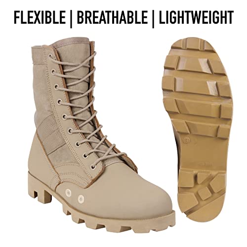 Rothco Jungle Boots - 8 Inch - Durable All-Terrain Boot with Lightweight Comfort – Desert Tan – 13 Regular - Image 4