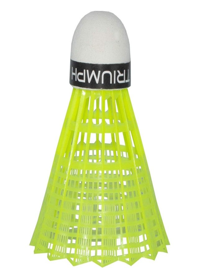 ترايامف مضرب تنس الريشة من تريومف، وكرة تنس الريشة، ومضرب تريومف أسود اللون قطعة واحدة مع 6 كرات تنس الريشة من تريومف نيو-2000 مصنوعة من النايلون الصناعي وغطاء كامل - Image 5