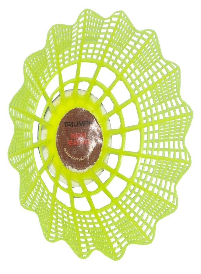 ترايامف مضرب تنس الريشة من تريومف، وكرة تنس الريشة، ومضرب تريومف أسود اللون قطعة واحدة مع 6 كرات تنس الريشة من تريومف نيو-2000 مصنوعة من النايلون الصناعي وغطاء كامل - Image 4