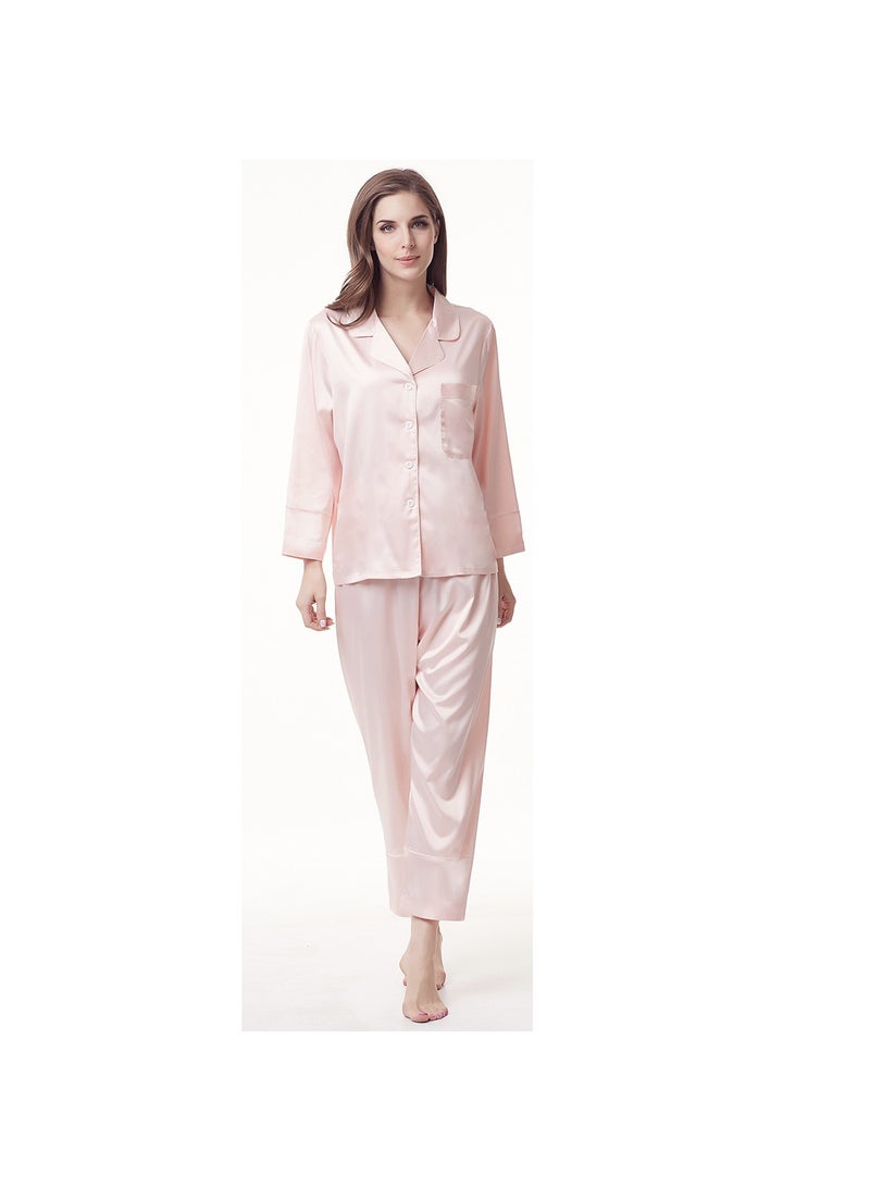 KUYING 2-piece Set Of Silk Pajamas  - Image 1