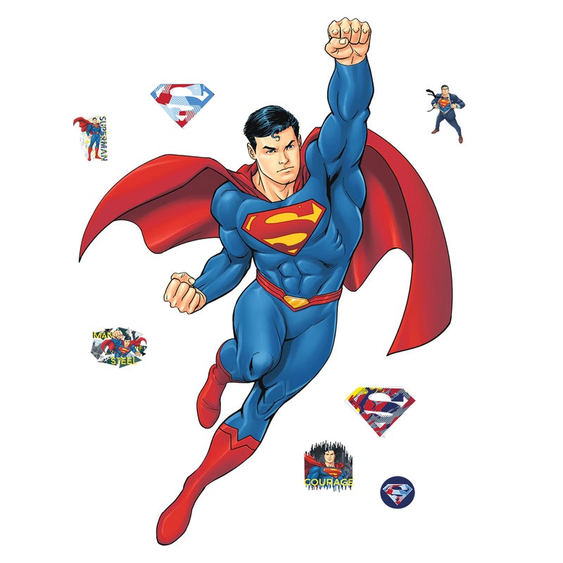 RoomMates Superman Global Hero Peel and Stick Wall Decals, RMK5564GM - Image 1