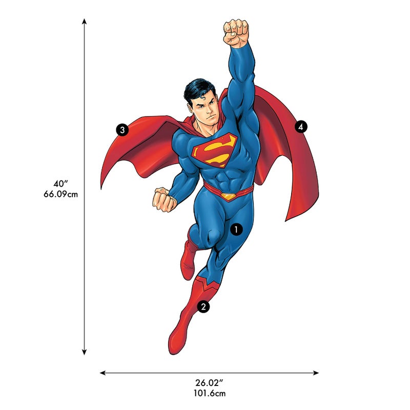 RoomMates Superman Global Hero Peel and Stick Wall Decals, RMK5564GM - Image 5