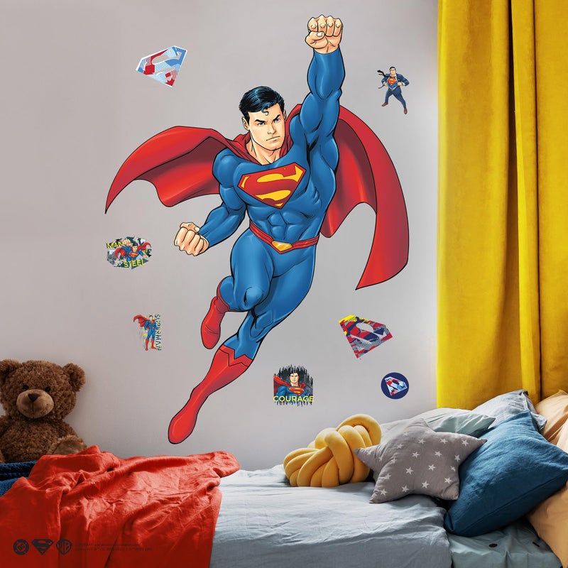 RoomMates Superman Global Hero Peel and Stick Wall Decals, RMK5564GM - Image 3