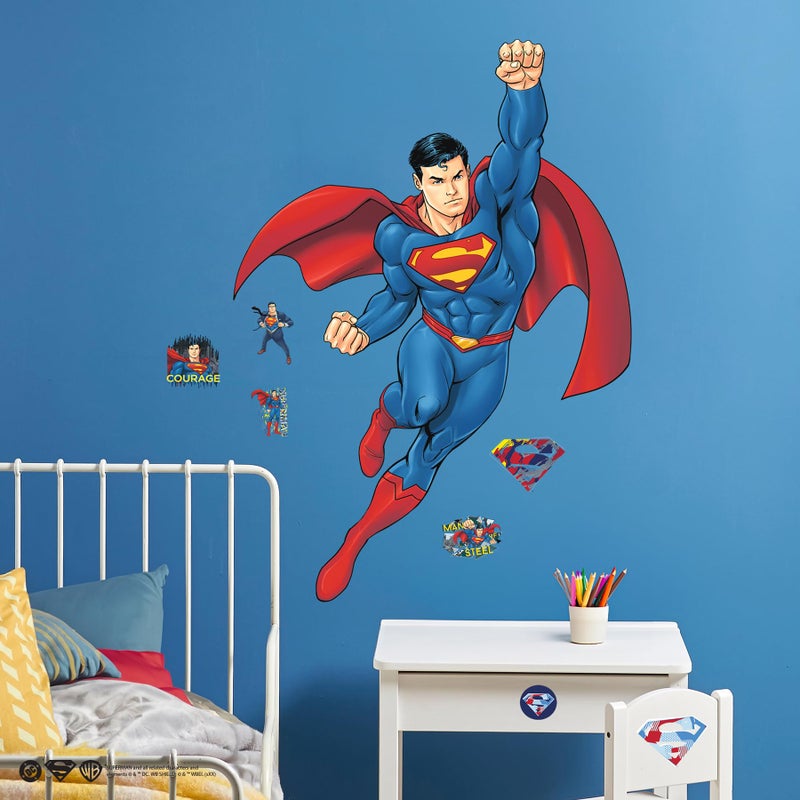 RoomMates Superman Global Hero Peel and Stick Wall Decals, RMK5564GM - Image 2