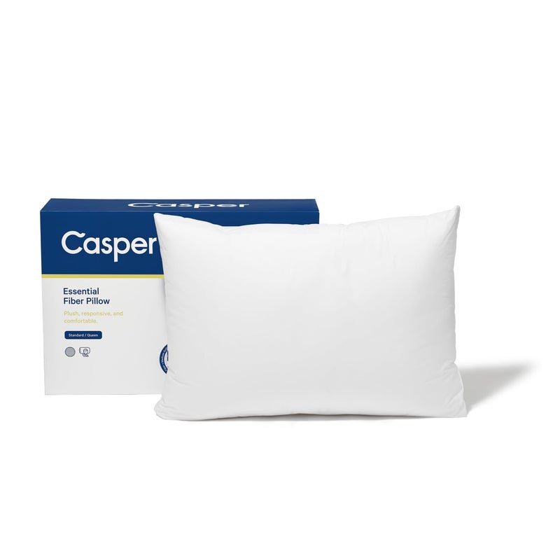 Casper وسادة كاسبر الأساسية للنوم، قياسية، بيضاء، عبوة من اثنين - Image 1