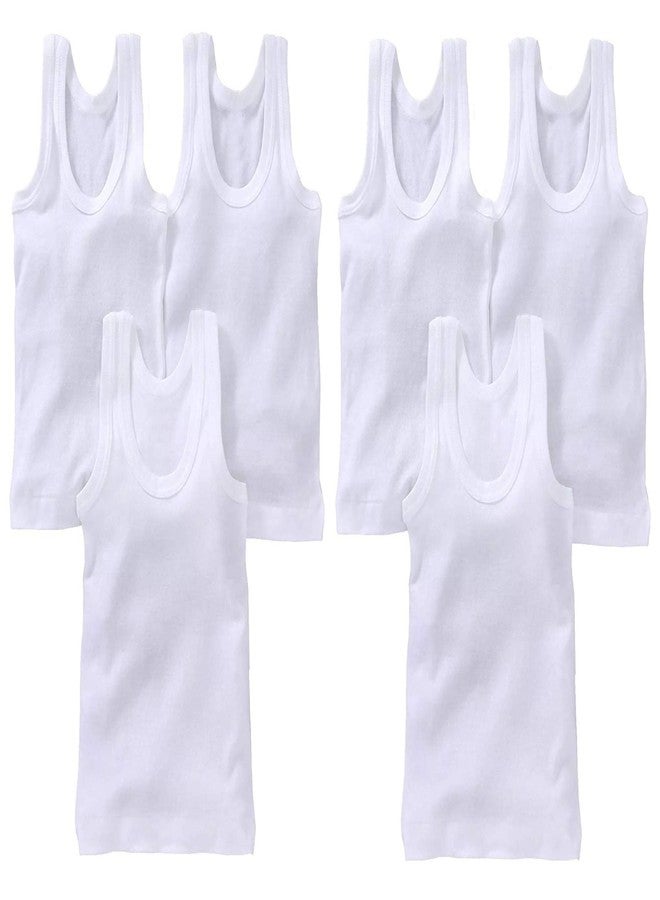 KRIDAY Unisex Vest Baniyan (ZR-VEST_White_4 Years-5 Years) - Image 1