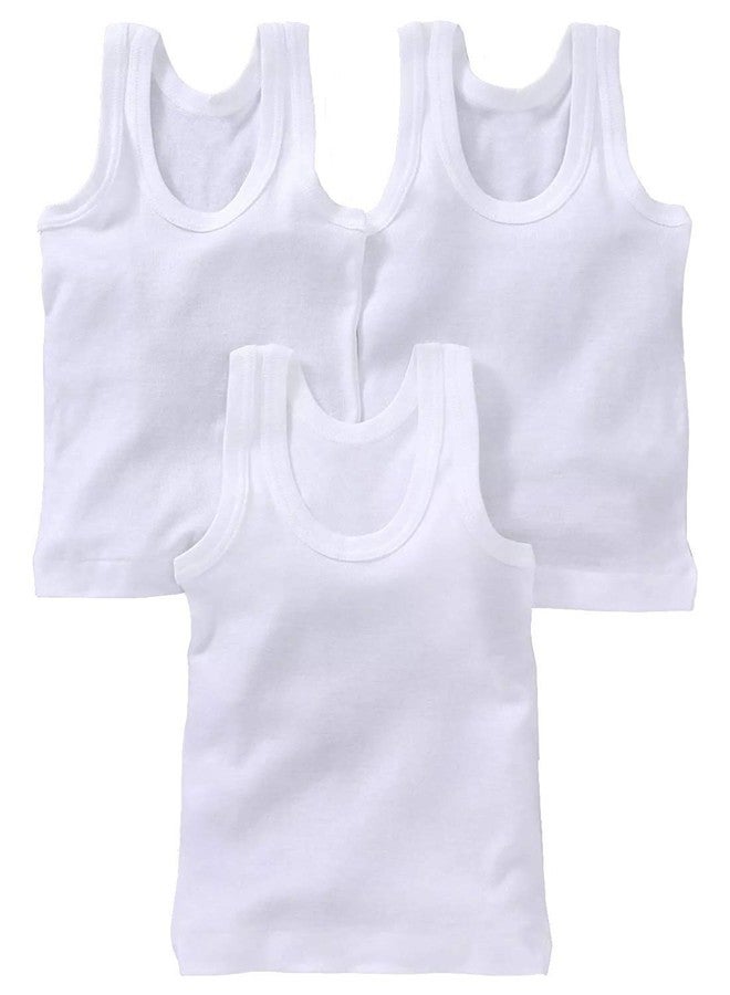 KRIDAY Unisex Vest Baniyan (ZR-VEST_White_4 Years-5 Years) - Image 2