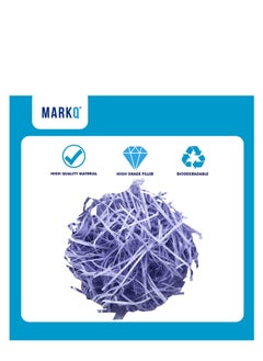 MARKQ Crinkle Cut Shredded Paper Filler for Gift Wrapping Hamper/Basket Filling, Packing Supplies (Purple)  - Image 3