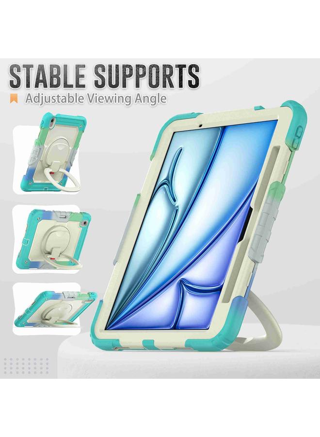 Zaboon Case For iPad Air 11 2025 / 2024 Handle Silicone Hydric PC Tablet Case with Shoulder Strap - Image 5