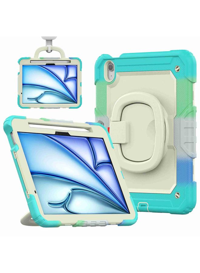 Zaboon Case For iPad Air 11 2025 / 2024 Handle Silicone Hydric PC Tablet Case with Shoulder Strap - Image 1