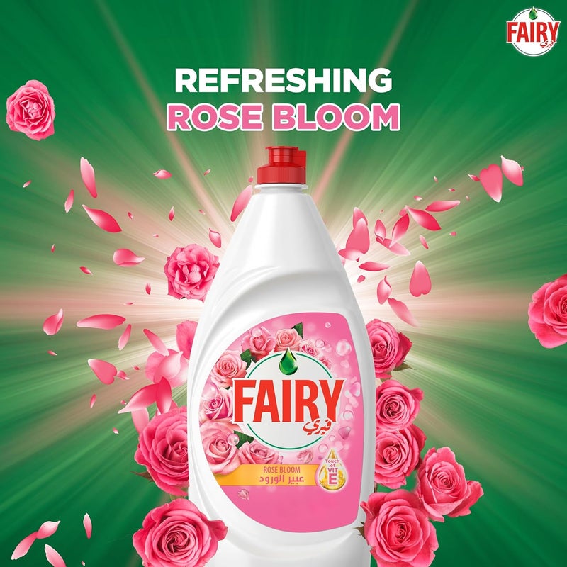 Fairy Dishwashing Liquid, Rose Bloom, 3x600ml - Image 4