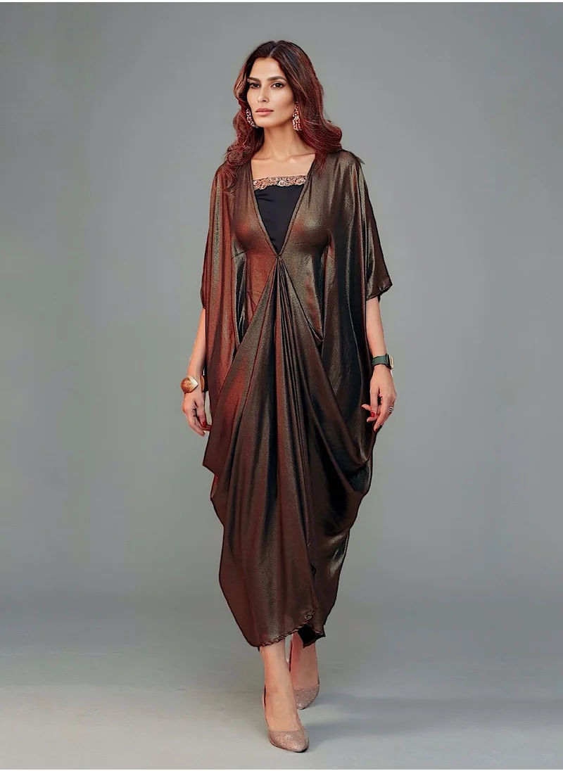 إكستاسي Shimmer Drape Dress