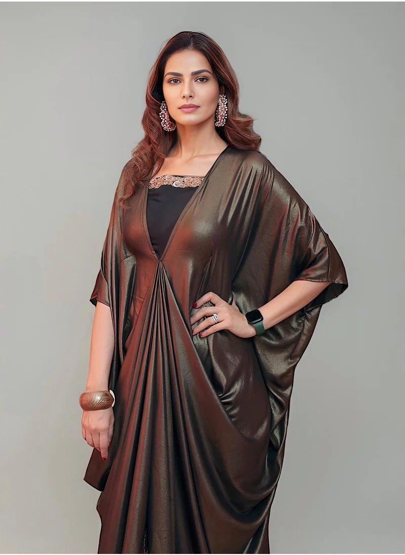 إكستاسي Shimmer Drape Dress
