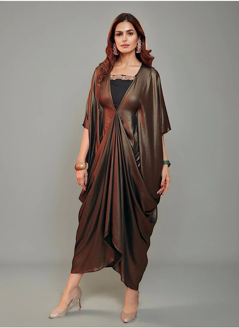 إكستاسي Shimmer Drape Dress