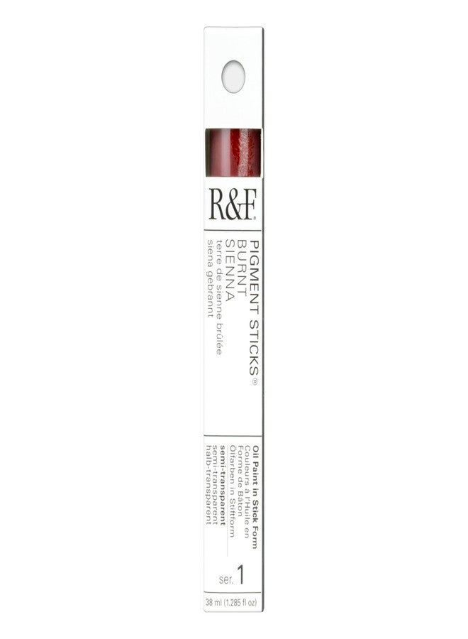 R&F Handmade Paints - Professional Oil Pigment Stick, Burnt Sienna, 38 ml - Image 2