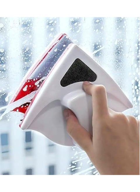 Magnetic Window Wiper r Window Cleaning Game Double-Sided Glass Cleaner Tool Efficient Triangle Cleaning for High House Glass Windows Achieve Sparkling Results with the Ultimate Magnetic Window Wiper