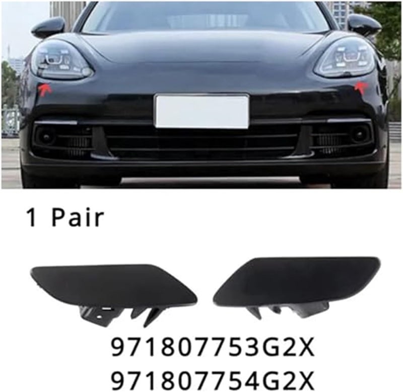 Wivplex Headlight Washer Nozzle Covers for Porsche Panamera - Image 5