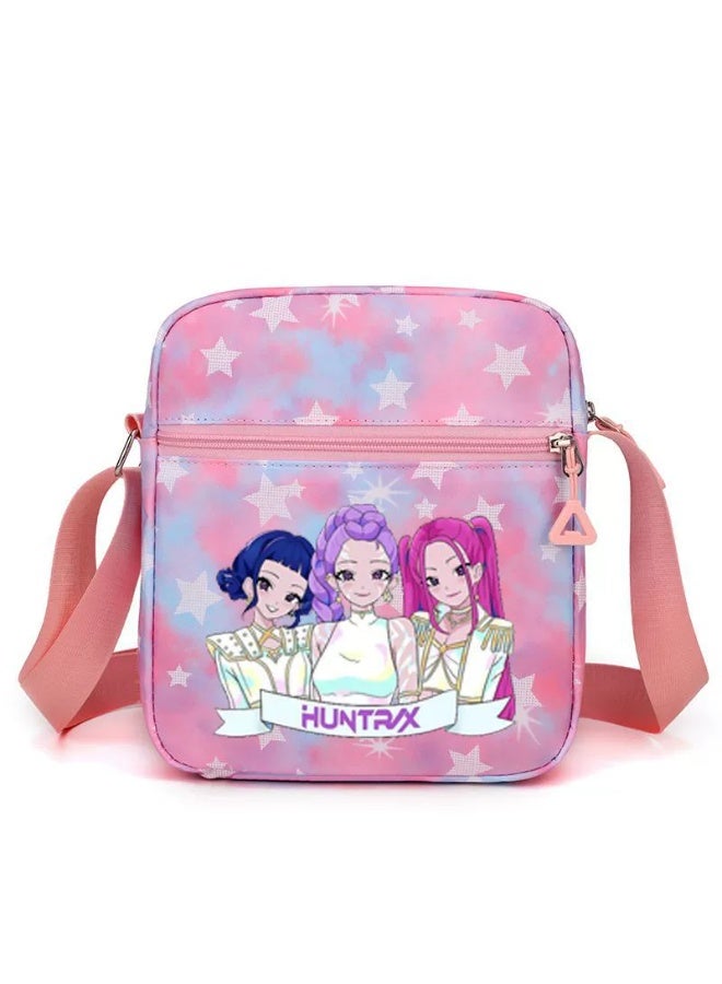 general K-pop Demon Girl Group Print Shoulder Bag for Women Crossbody Bag Schoolbag for Students Campus Bag