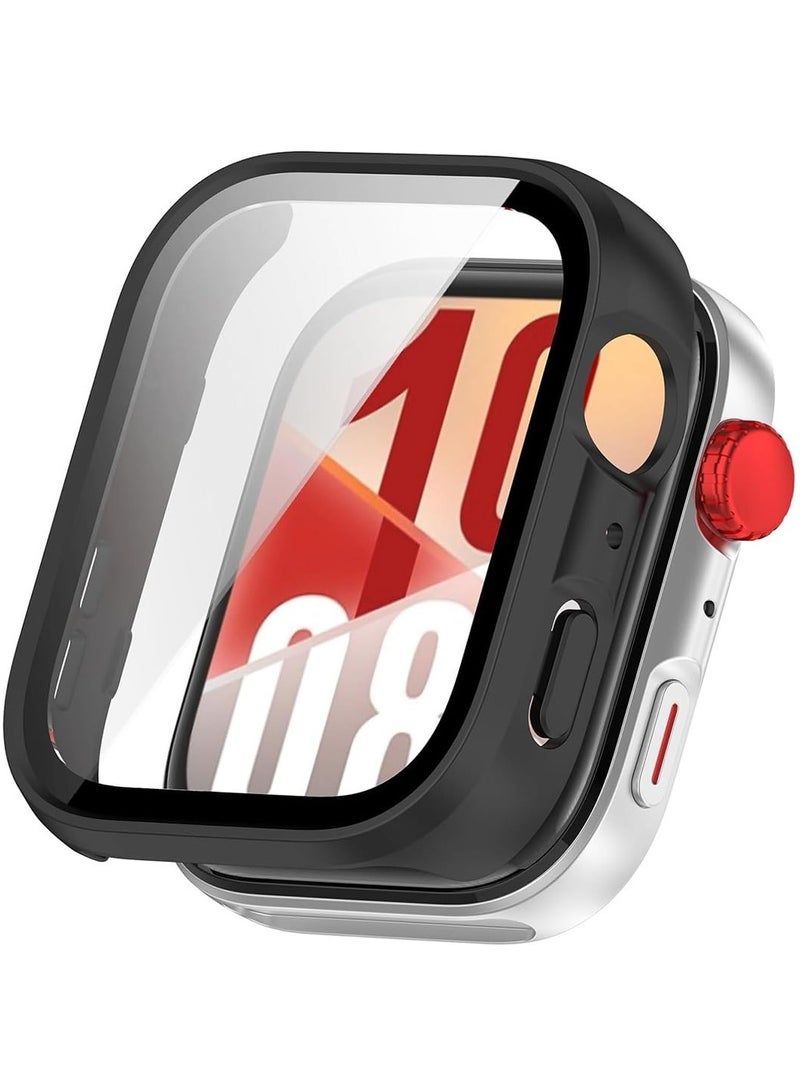 ChicVibe Case for Huawei Watch Fit 4 Smart Watch, PC Shell+Tempered Glass Integrated Design,Anti Fall and Scratch Resistant, High-Definition and Transparent,  Huawei Watch Fit 4 cover, Black  - Image 1