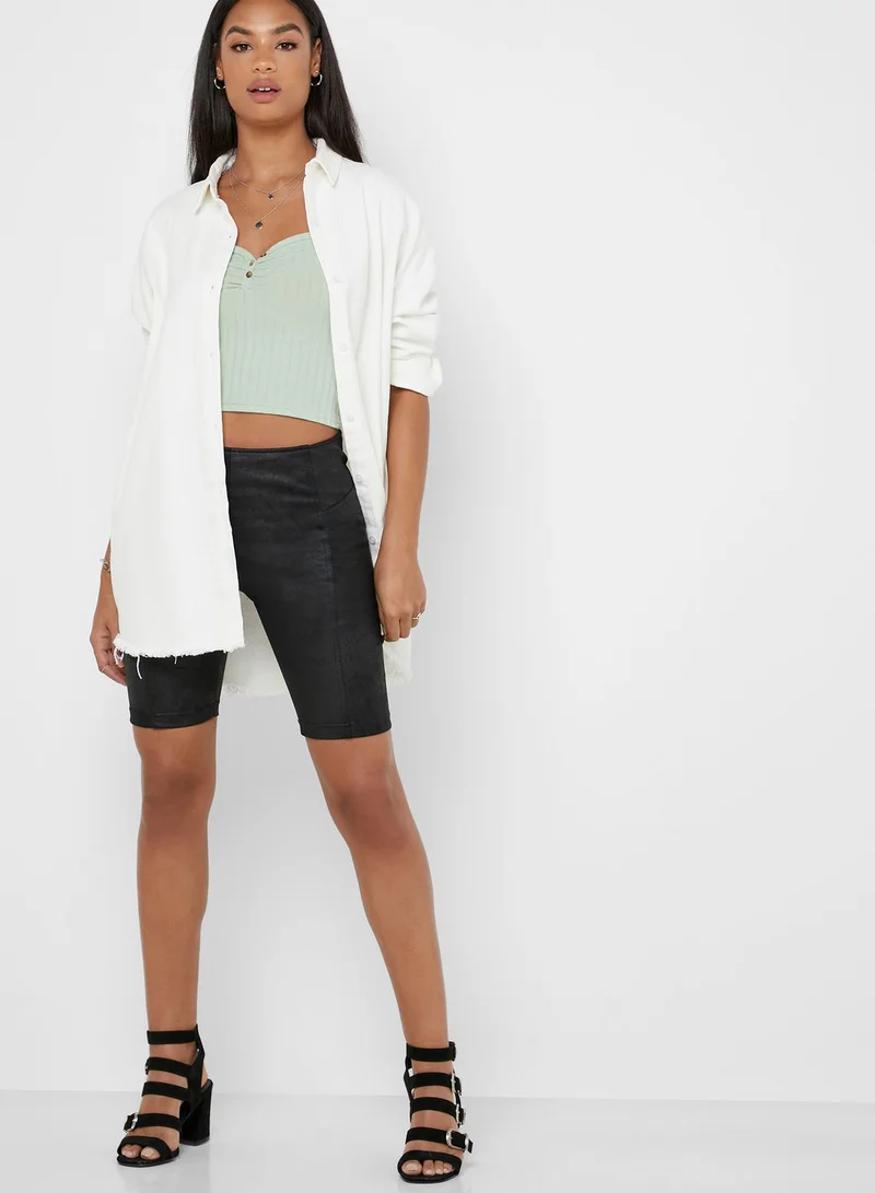 Free People Heatwave Suede Shorts