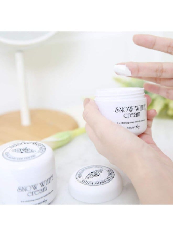 Secret Key Snow WhiteCream 1.76 Fl. Oz. - All-In-One Brighening one Up Base Cream From Deep Ino Skin, I Recovers Skin Naural Raddiance And Brighness - Image 3