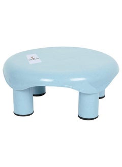 Kuber Industries Kuber Industries Bathroom Stool|Plastic Stool for Bathroom|Anti-Slip with Strong Bearing|Solid Surface & Unbreakable Material|Blue  - Image 2