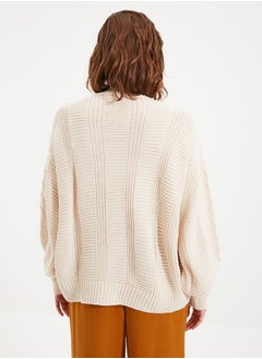 trendyol Stone Knit Detailed Knitwear Cardigan TWOAW22HI0176  - Image 5