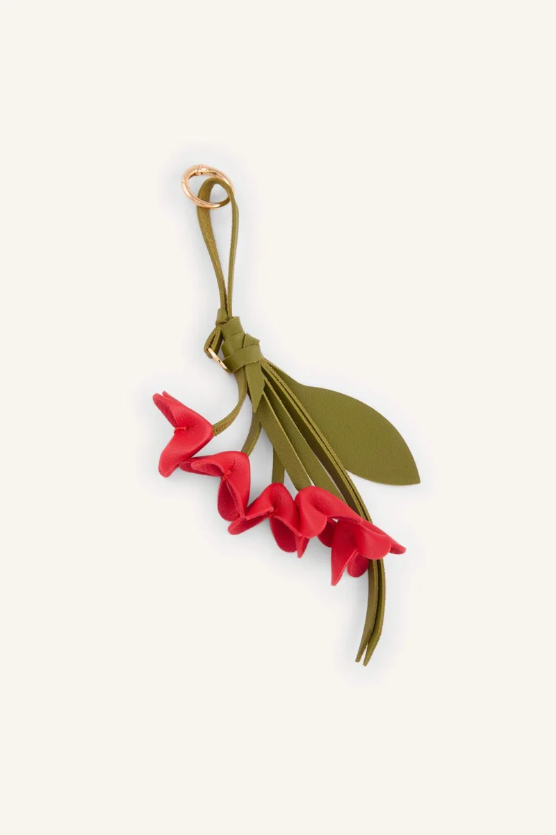 Woman Floral Keychain