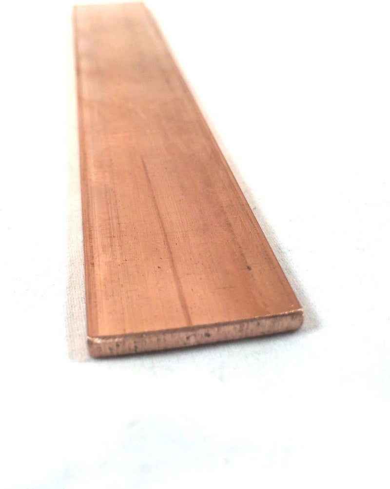 Copper Flat Bar Stock 1/8" x 1" x 6"- Knife making, hobby, craft, C110-1 Bar