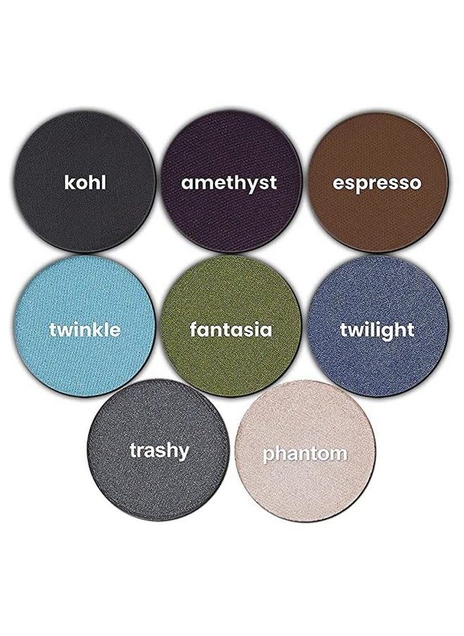 Michael Marcus - Cake Eyeliner & Brush 2 Piece Water Activated Dry Pressed Eyeliner & Professional Brush Long Lasting Vibrant Color Smudge Resistant Cruelty Free Paraben Free (Fantasia) - Image 1