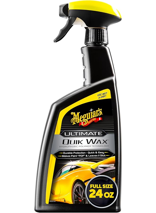 Meguiar's Ultimate Quik Wax, Durable Protection, Quick And Easy - 24 Oz Spray Bottle - Image 1