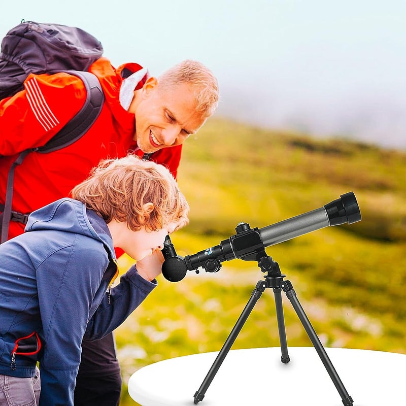 Ideal Swan Telescope for Kids 8-12 - Beginner Astronomy Spyglass with 20x, 30x, 40x Magnification - Image 2