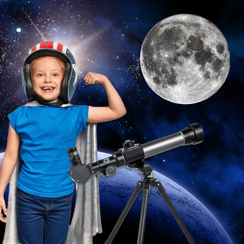 Ideal Swan Telescope for Kids 8-12 - Beginner Astronomy Spyglass with 20x, 30x, 40x Magnification - Image 4