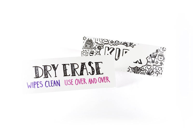 Apostrophe Games بطاقات خيمة الاسم القابلة للمسح الجاف 8.5" × 3" (30 حزمة) بطاقات اسم قابلة لإعادة الاستخدام، بطاقات اسم الفصل الدراسي، خيام أسماء ضيوف الزفاف - Image 3