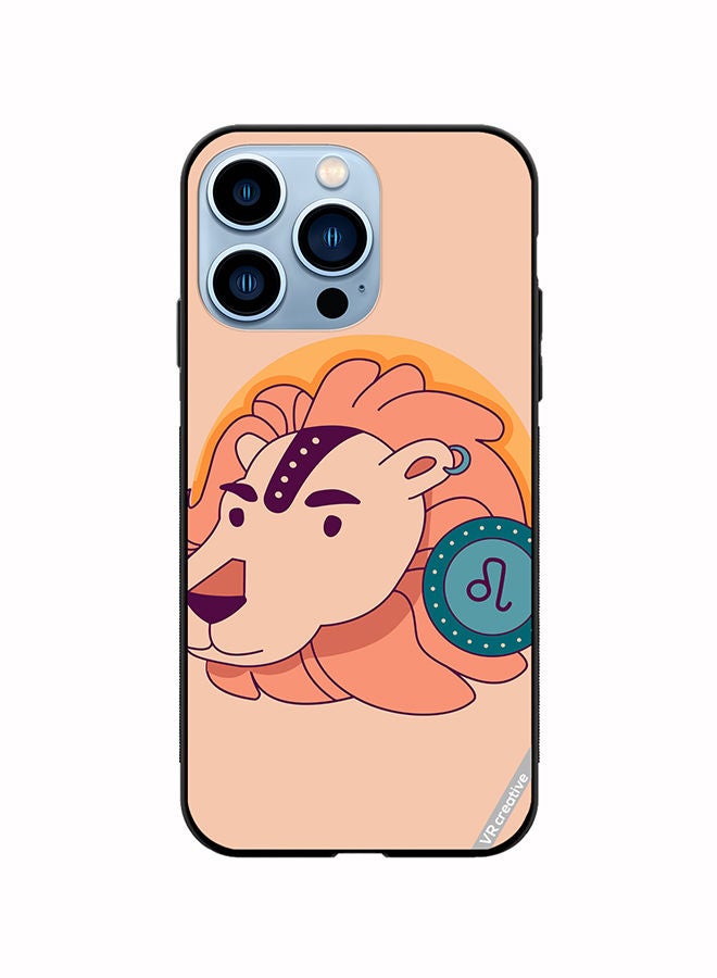 VR CREATIVE Protective Case Cover For Apple iPhone 13 Pro Lion Zodiac Signs Design Multicolour - Image 1