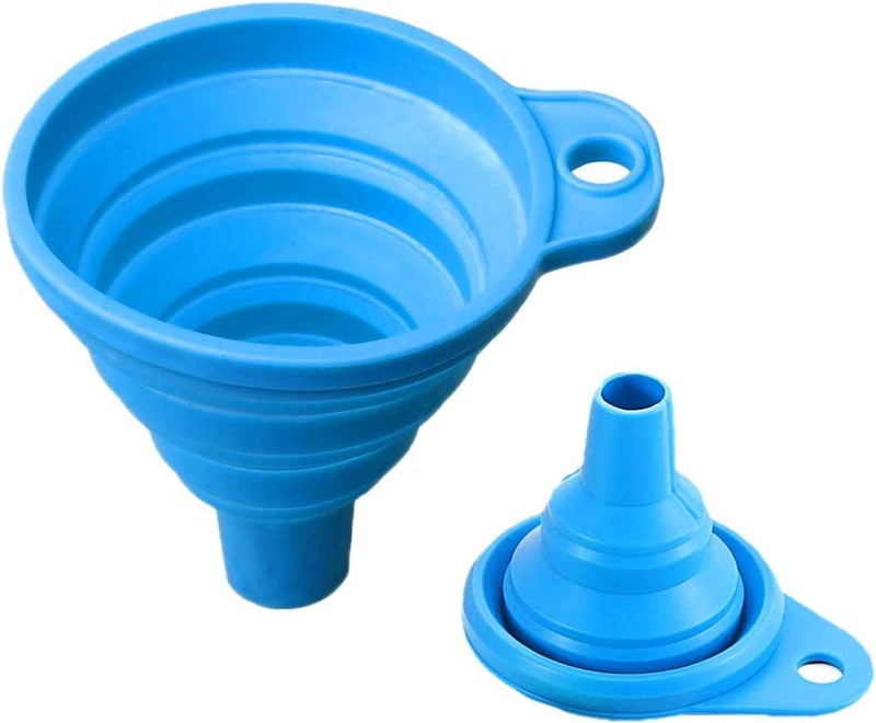 Home Stuffs 500 ml Glass Oil Dispenser Bottle Pack of 2 Oil Bottle Funnel Transparent - Image 2