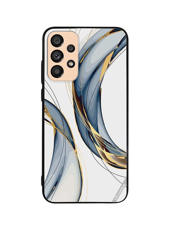 VR CREATIVE Protective Case Cover For Samsung Galaxy A23 Digital Art Layers Design Multicolour - Image 1