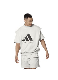 Adidas Adidas One Bb Sl Ss Grey Basketball Sweatshirts For Unisex Xs  - Image 3
