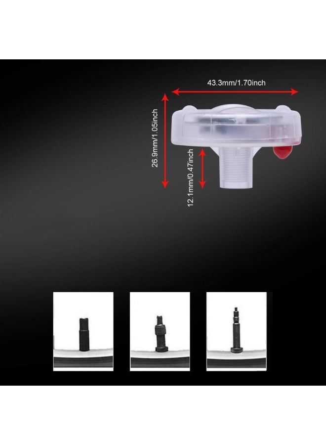 Car Tire Wheel Lights, 4Pcs Air Valve, Solar Valve Cap with Motion Sensors Colorful Flashing LED Light Gas Nozzle for Bicycle Motorcycles - Image 2