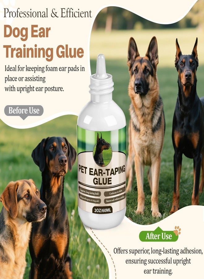 Mysora 2 Pack Liquid Bonding Cement for Dogs (60ml Each), Pet Ear Taping Glue, Dog Ear Bonding Cement, Safe & Non Toxic Skin Adhesive for Pet Training, Waterproof, Easy Wash Off with Soap & Water - Image 5