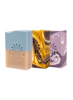 Pacha Soap Co Pacha Best Sellers Bar Soap 3 Pack  Premium Handcrafted Hydrating  Natural Face Wash Hand Cleanser Body Wash  Soothing Essential Oils 4 oz 