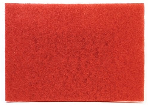 3M Red Buffer Pad 5100, 12 in x 18 in, 20/Case - Image 1