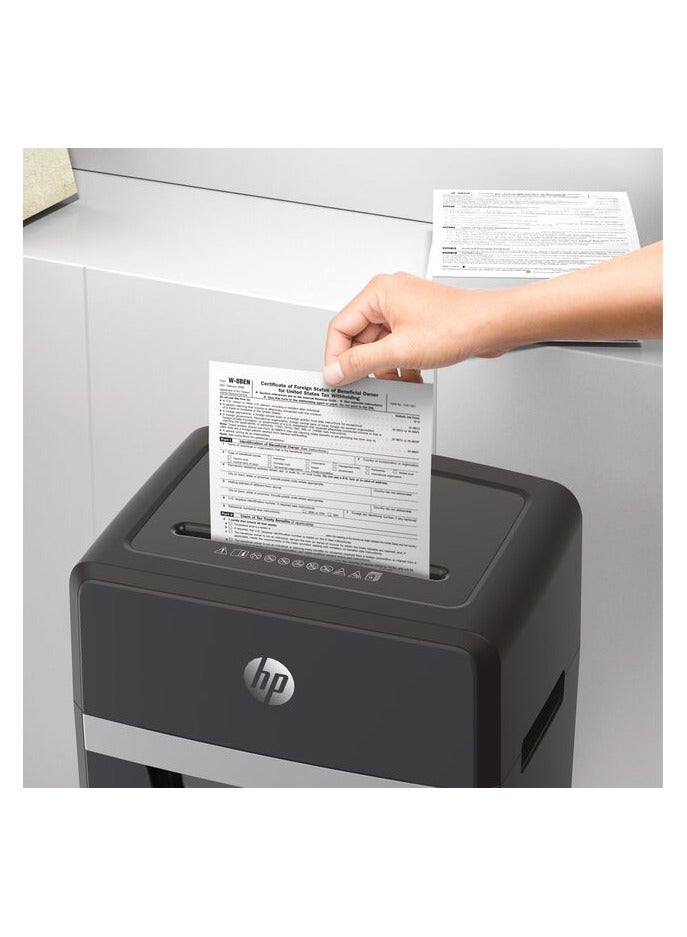 HP آلة تمزيق الورق المكتبي برو شريدر 16MC، أمان P-4، قطع دقيق، 16 ورقة، سلة 30 لتر - 2816 - Image 4